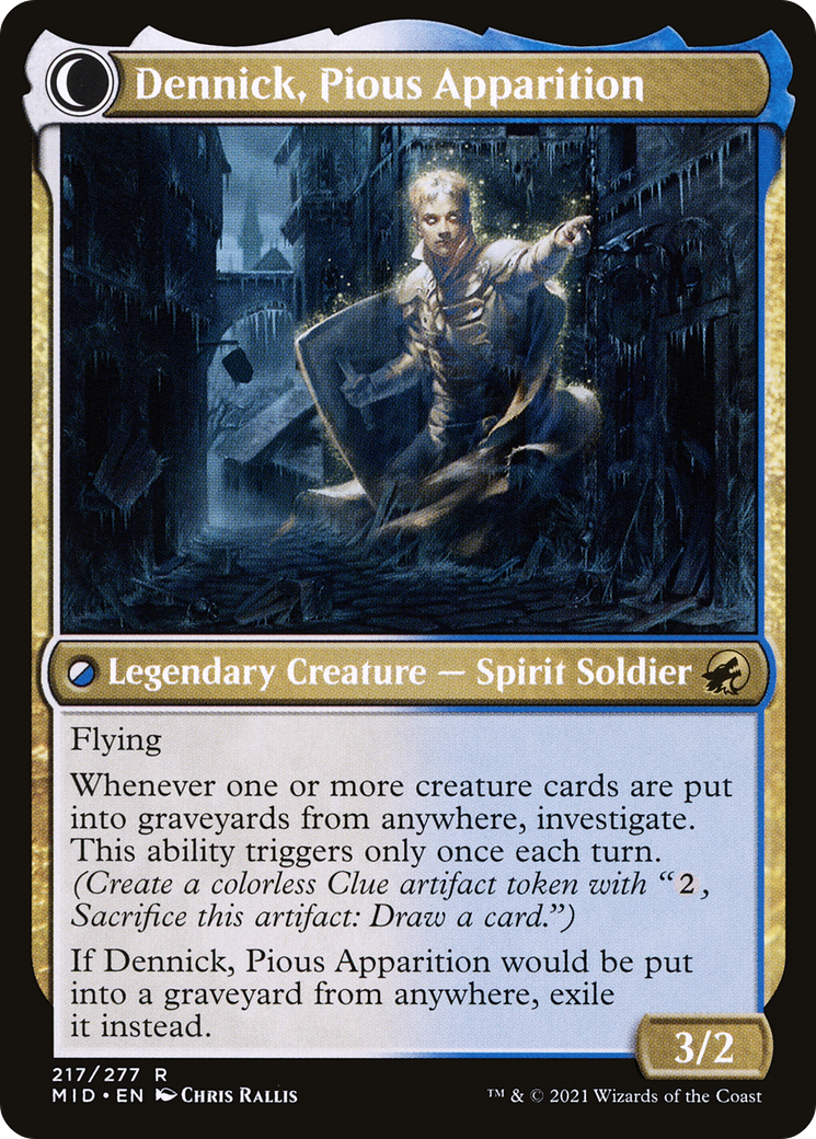 Dennick, Pious Apprentice // Dennick, Pious Apparition (MID-217) - The List