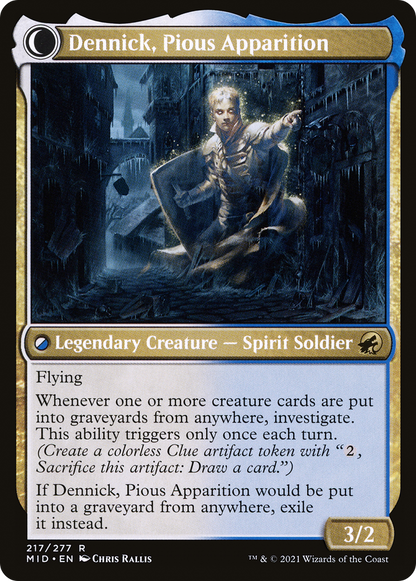 Dennick, Pious Apprentice // Dennick, Pious Apparition (MID-217) - The List