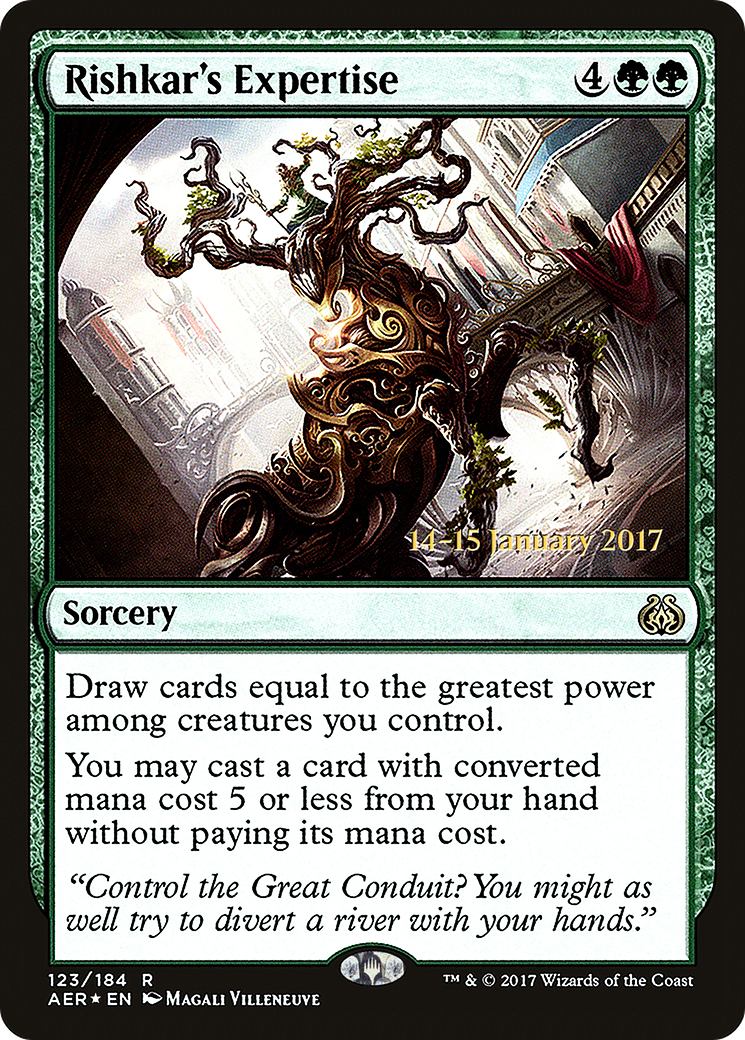 Rishkar's Expertise (123) Foil - Aether Revolt Promos