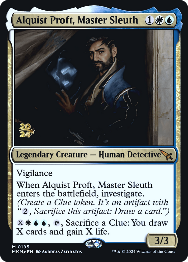 Alquist Proft, Master Sleuth [Murders at Karlov Manor Prerelease Promos] | Silver Goblin