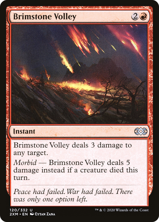 Brimstone Volley (120) Foil - Double Masters