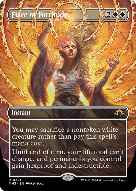 Flare of Fortitude (Borderless) (321) Foil - Modern Horizons 3