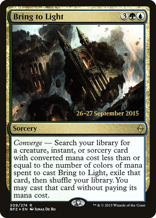 Bring to Light (209s) Foil - Battle for Zendikar Promos