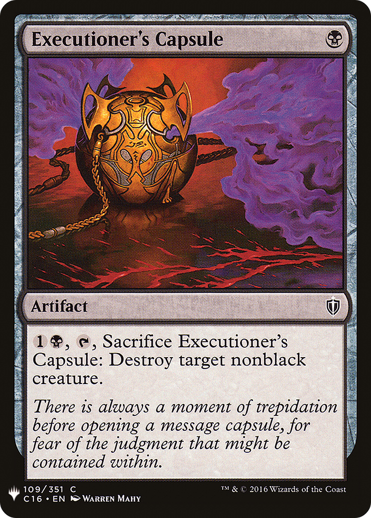 Executioner's Capsule (C16-109) - The List