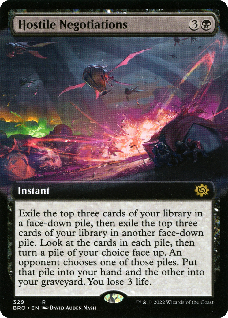 Hostile Negotiations (Extended Art) (329) Foil - The Brothers' War