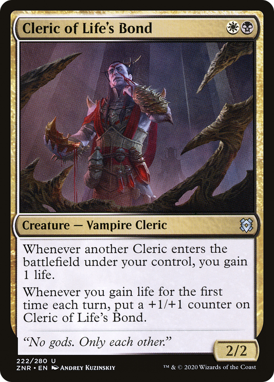 Cleric of Life's Bond (222) - Zendikar Rising