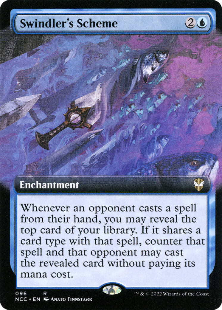 Swindler's Scheme (Extended Art) (096) - New Capenna Commander