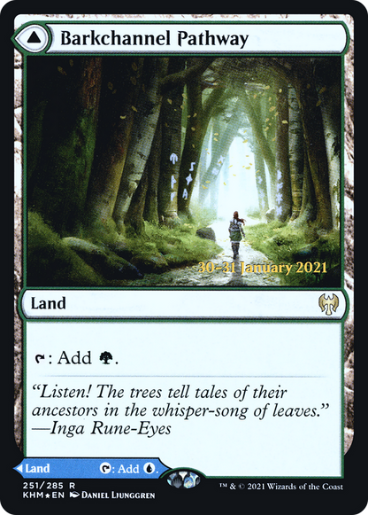 Barkchannel Pathway // Tidechannel Pathway (251s) Foil - Kaldheim Promos