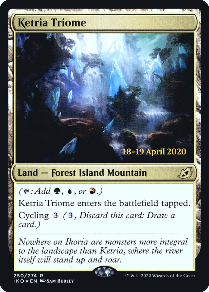 Ketria Triome [Ikoria: Lair of Behemoths Prerelease Promos] | Silver Goblin