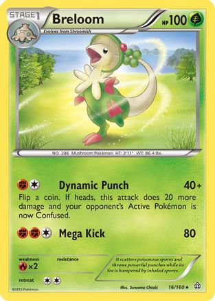 Breloom (16/160) [XY: Primal Clash] | Silver Goblin