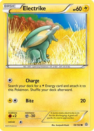 Electrike (59/160) [XY: Primal Clash] Reverse Holofoil