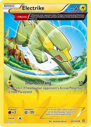 Electrike (60/160) [XY: Primal Clash] Reverse Holofoil