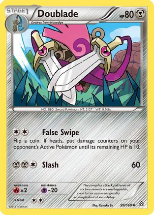 Doublade (99/160) [XY: Primal Clash] | Silver Goblin