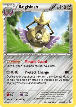 Aegislash (100/160) [XY: Primal Clash] Reverse Holofoil