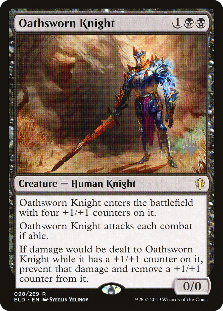 Oathsworn Knight (098) - Throne of Eldraine Promos