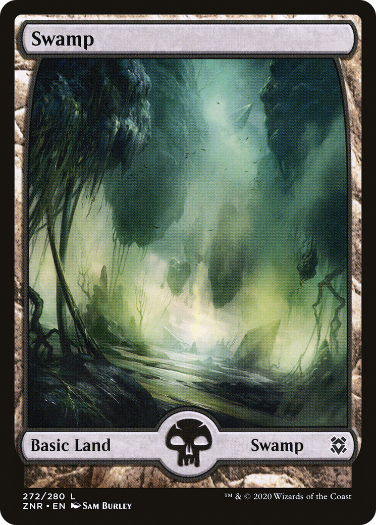 Swamp – Full Art (272) Foil - Zendikar Rising