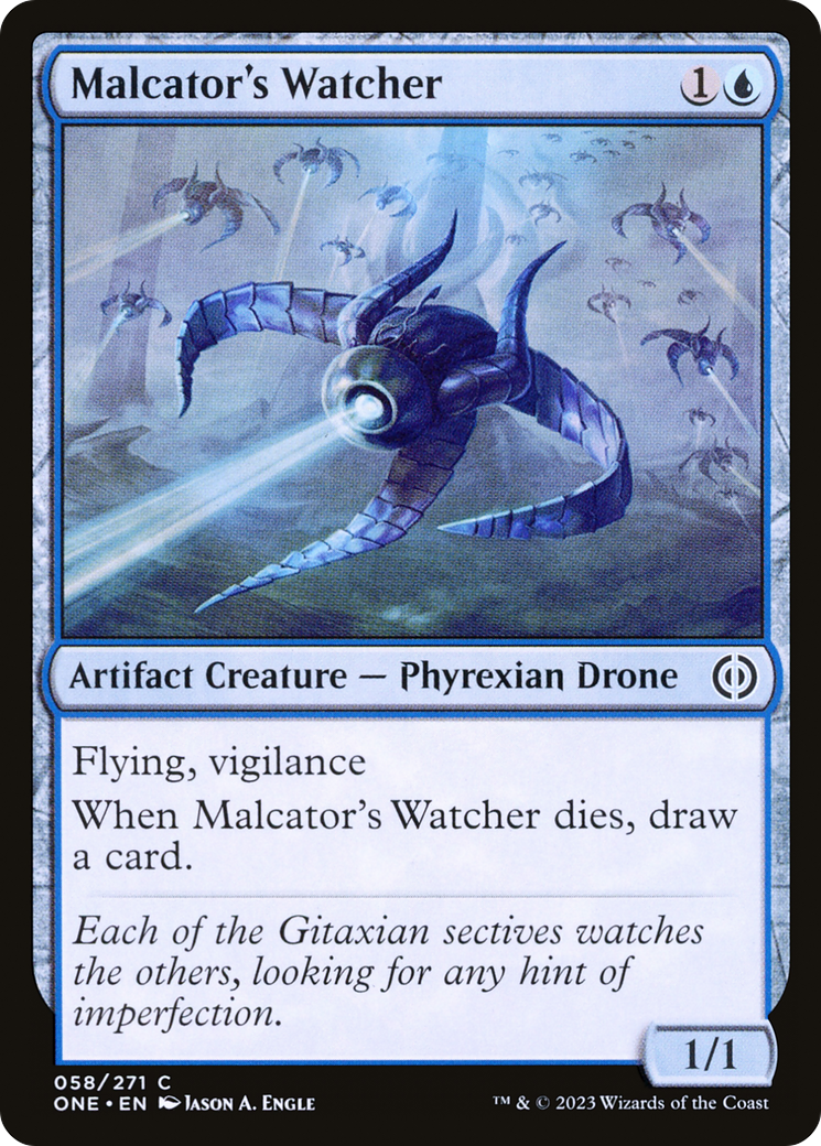 Malcator's Watcher (058) Foil - Phyrexia: All Will Be One