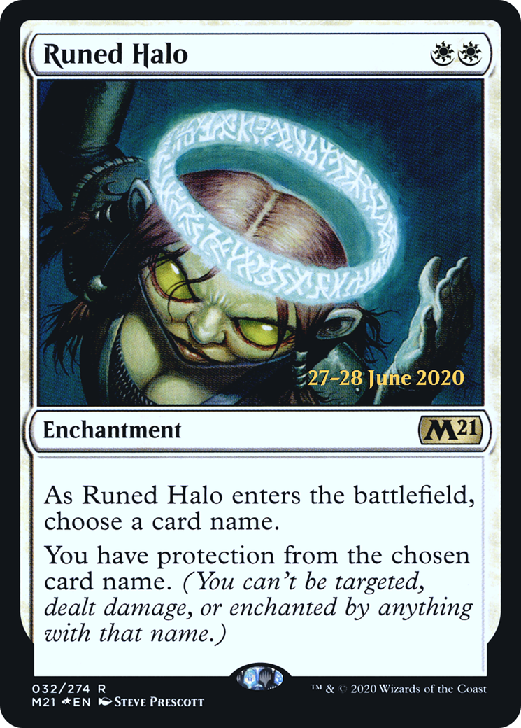 Runed Halo (32s) Foil - Core Set 2021 Promos