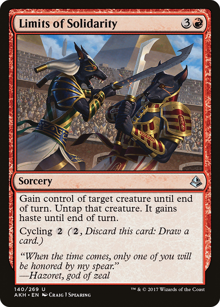 Limits of Solidarity (140) Foil - Amonkhet