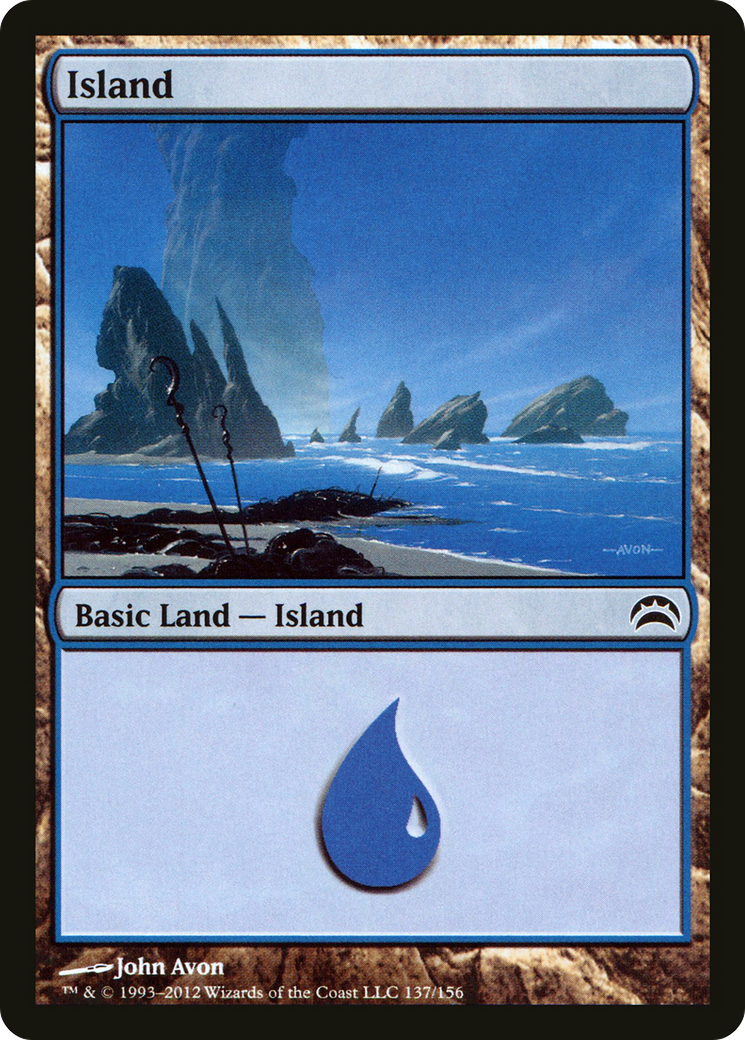 Island (137) Foil - Planechase 2012