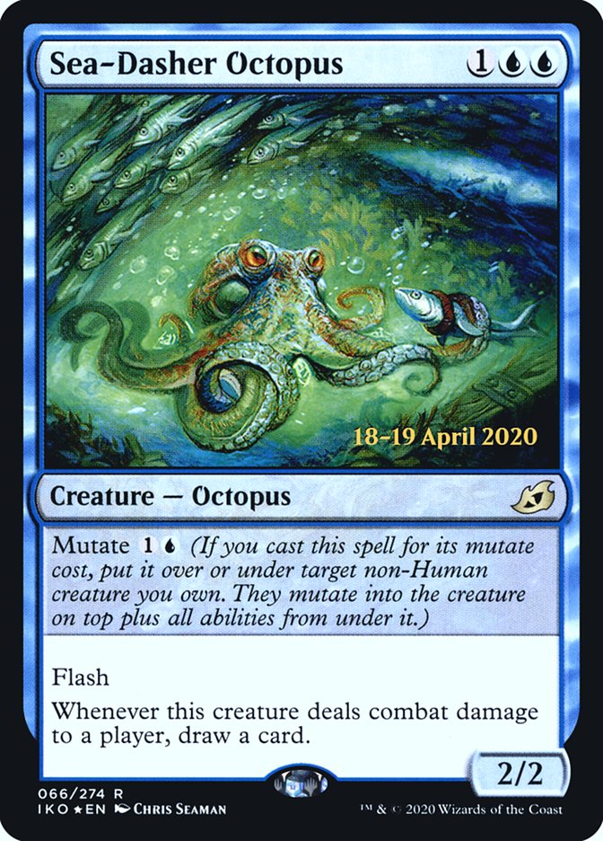 Sea-Dasher Octopus [Ikoria: Lair of Behemoths Prerelease Promos] | Silver Goblin