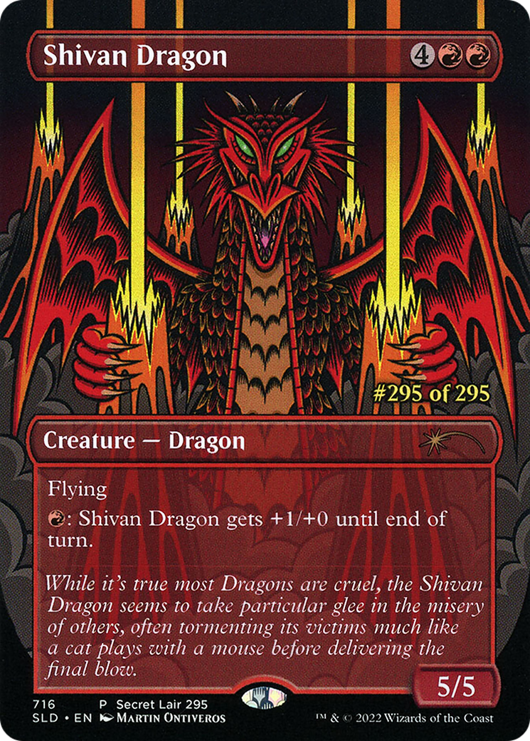 Shivan Dragon (Serialized) [Secret Lair Drop Promos] | Silver Goblin