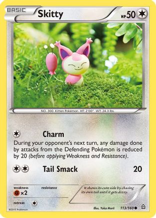 Skitty (113/160) [XY: Primal Clash] Reverse Holofoil
