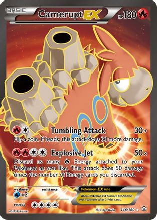 Camerupt EX (146 Full Art) (146) Holofoil - XY  Primal Clash