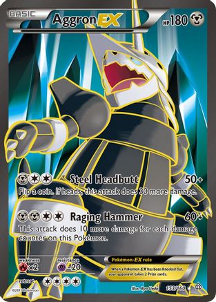 Aggron EX (153 Full Art) (153) Holofoil - XY  Primal Clash