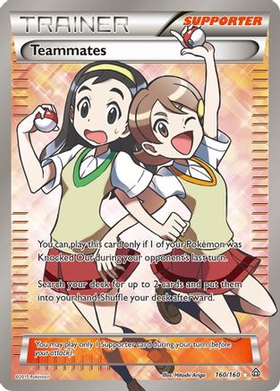 Teammates (160 Full Art) (160) Holofoil - XY  Primal Clash