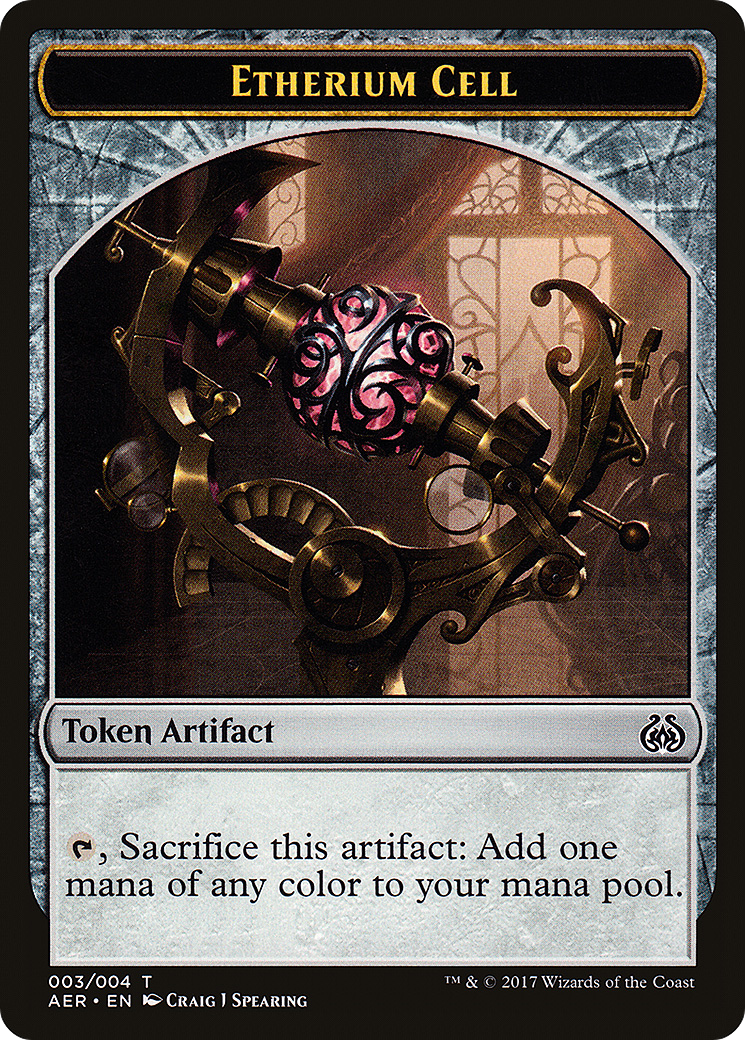 Etherium Cell (003) Foil - Aether Revolt Tokens