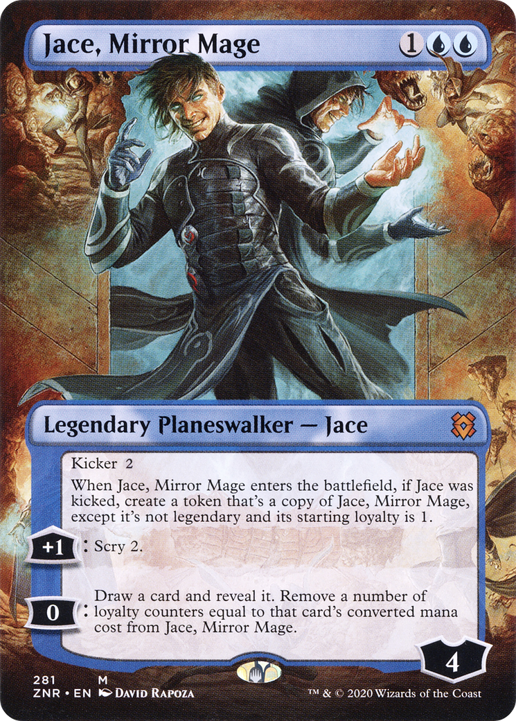 Jace, Mirror Mage (Borderless) (281) Foil - Zendikar Rising