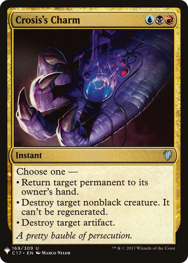 Crosis's Charm (C17-169) - The List
