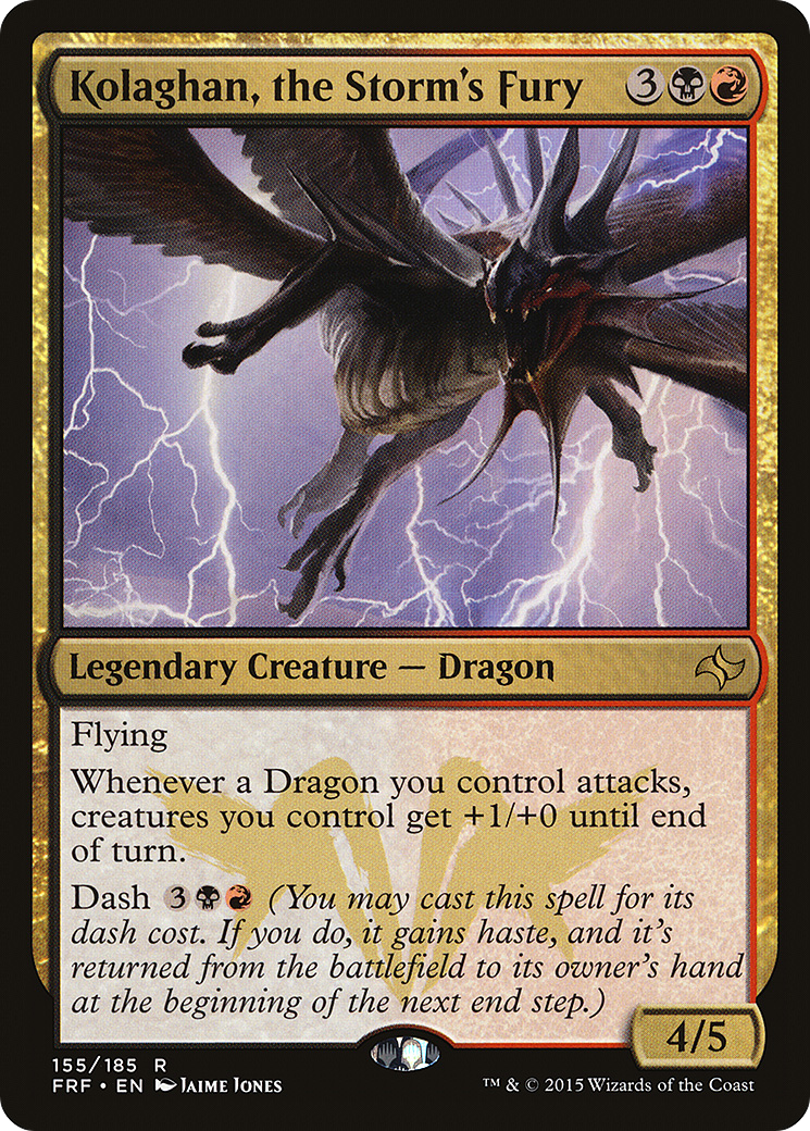Kolaghan, the Storm's Fury (155) Foil - Fate Reforged