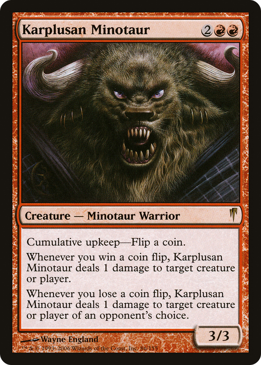 Karplusan Minotaur [Coldsnap]