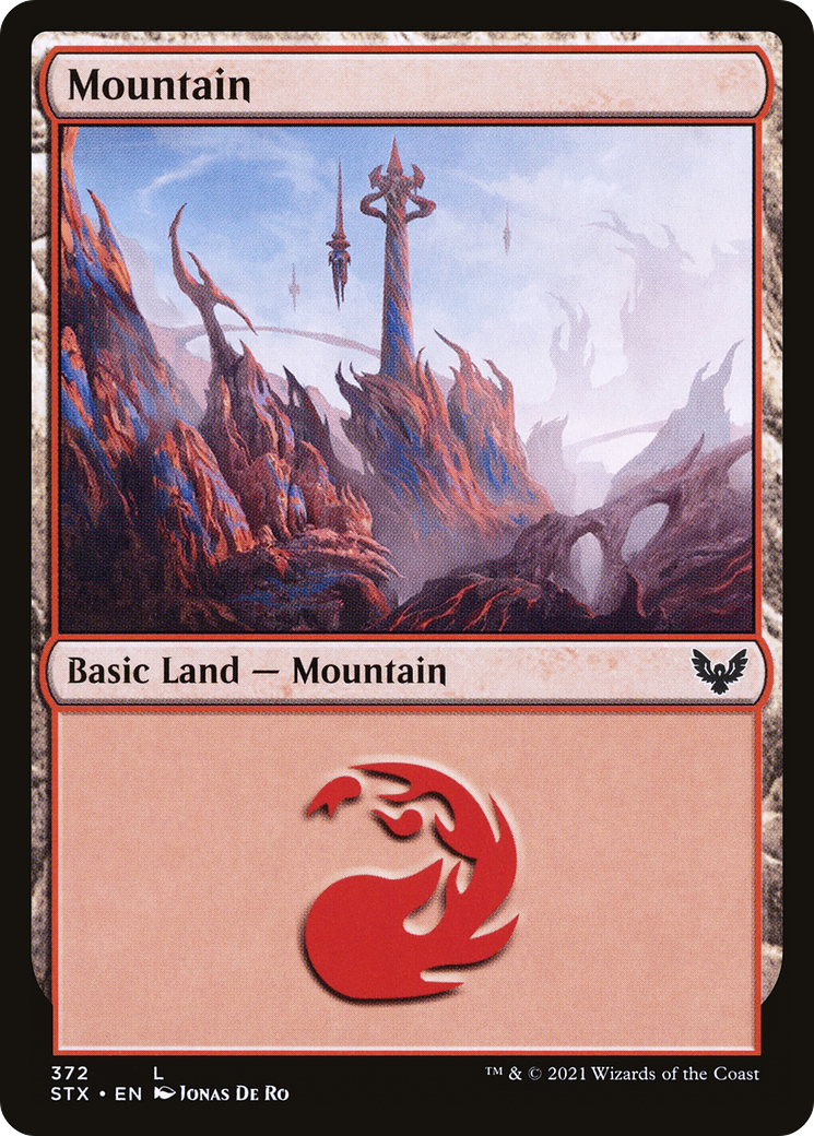 Mountain (372) Foil - Strixhaven: School of Mages