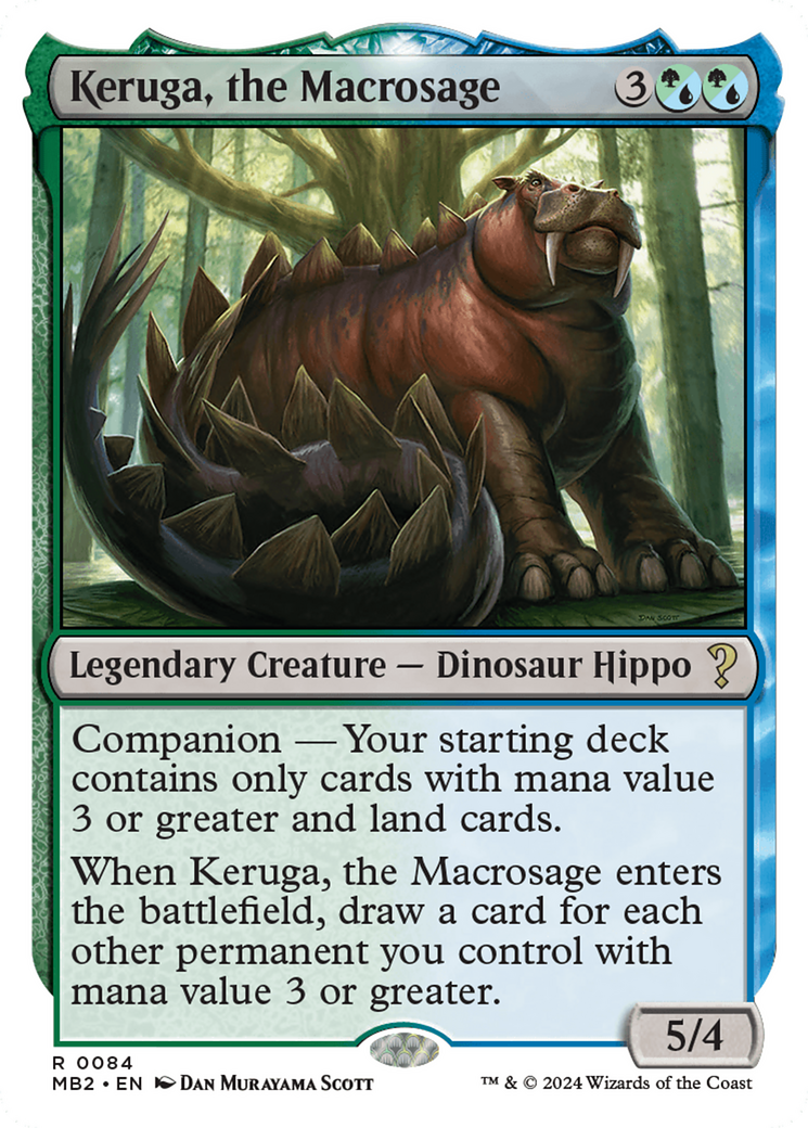 Keruga, the Macrosage (White Border) (084) - Mystery Booster 2