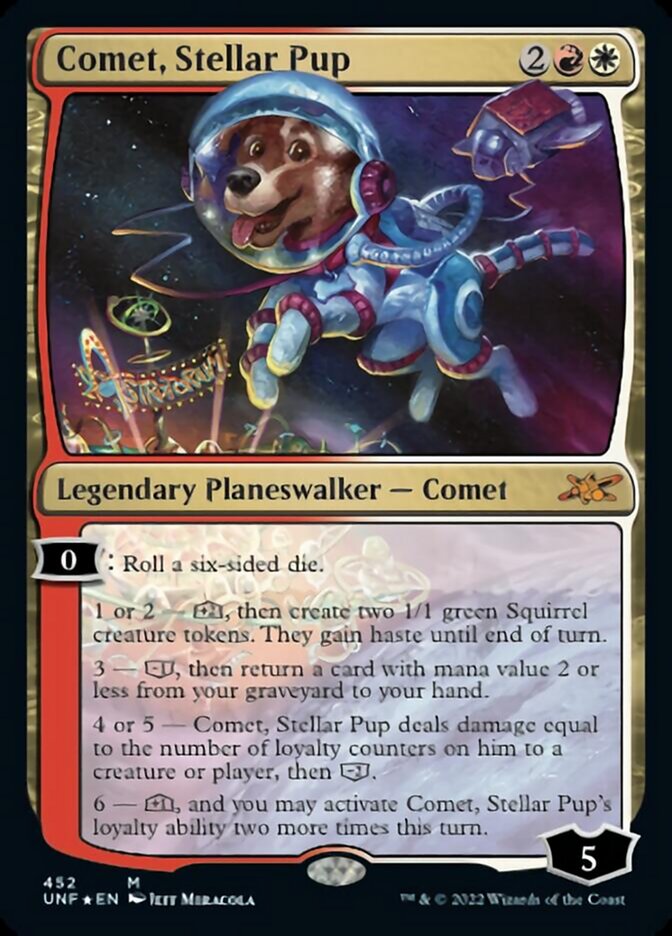 Comet, Stellar Pup (Galaxy Foil) [Unfinity] | Silver Goblin