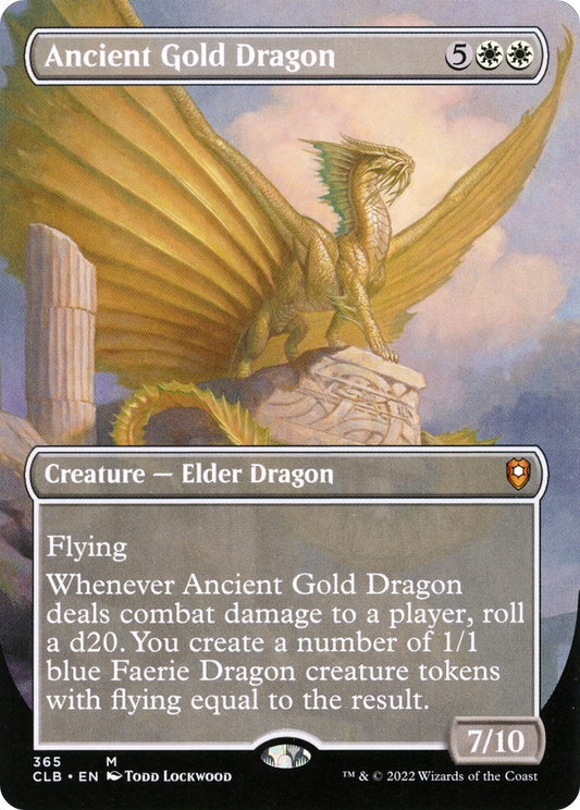 Ancient Gold Dragon (Borderless) (365) - Commander Legends: Battle for Baldur's Gate