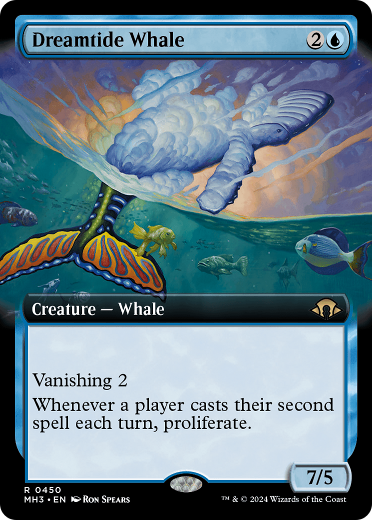 Dreamtide Whale (Extended Art) (450) - Modern Horizons 3