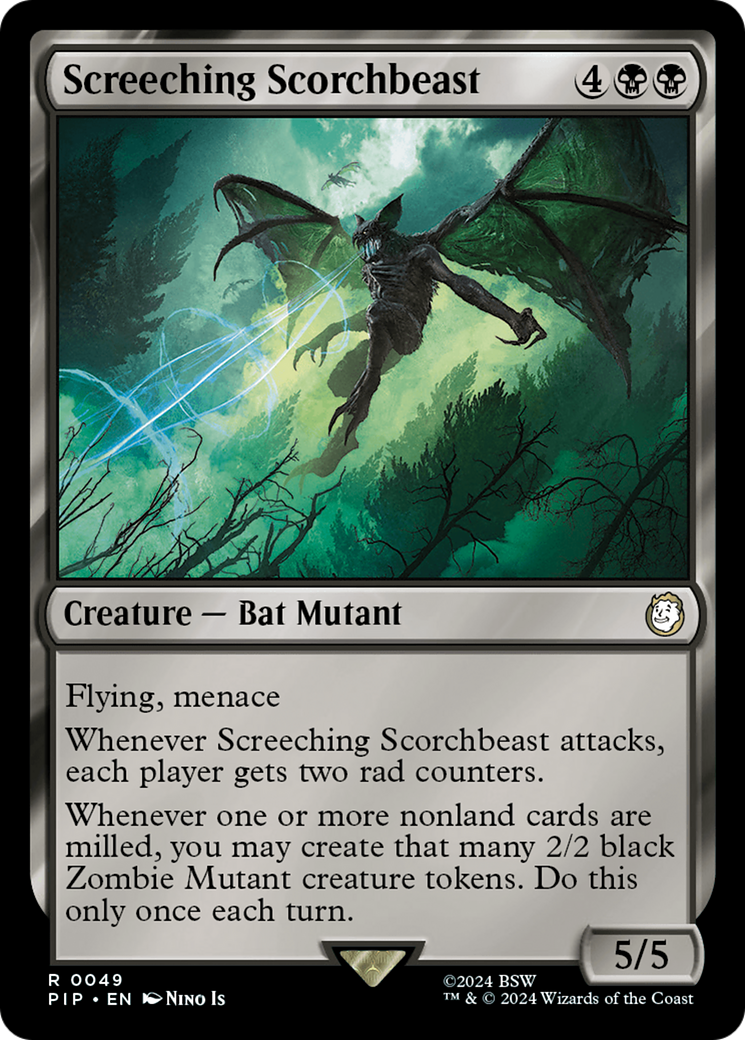 Screeching Scorchbeast (049) Foil - Fallout