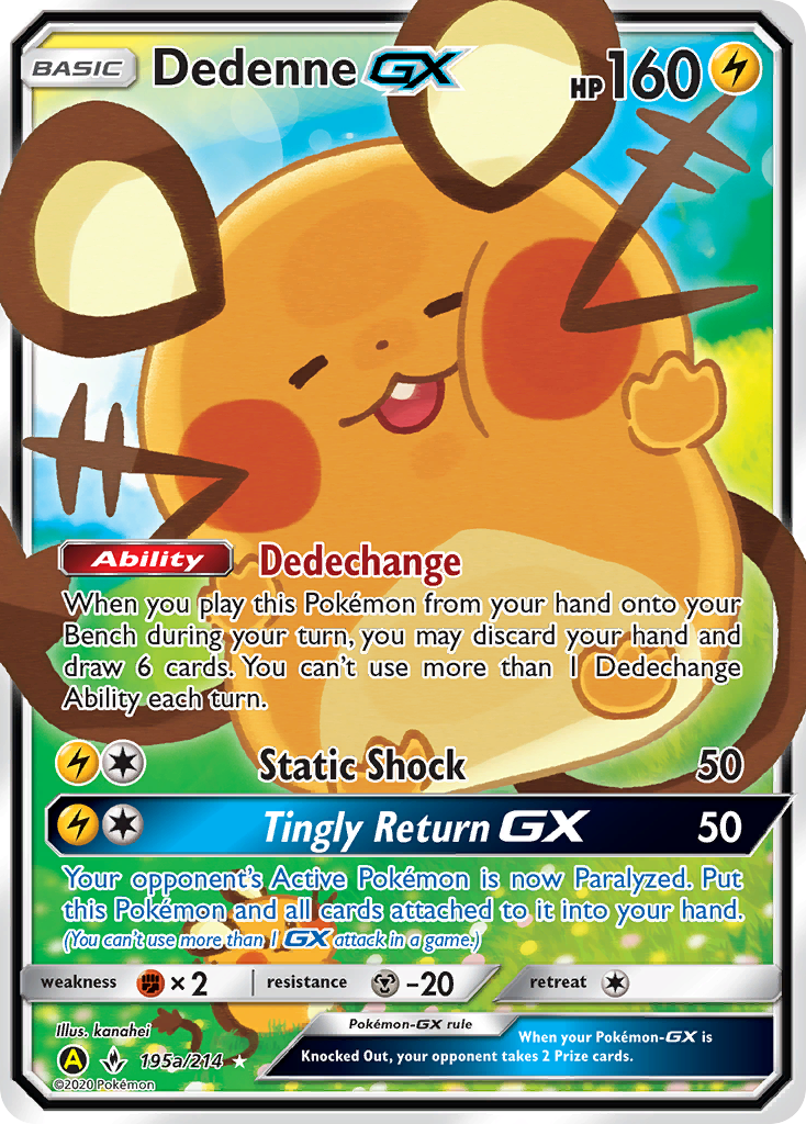 Dedenne GX (195a/214) [Alternate Art Promos] | Silver Goblin