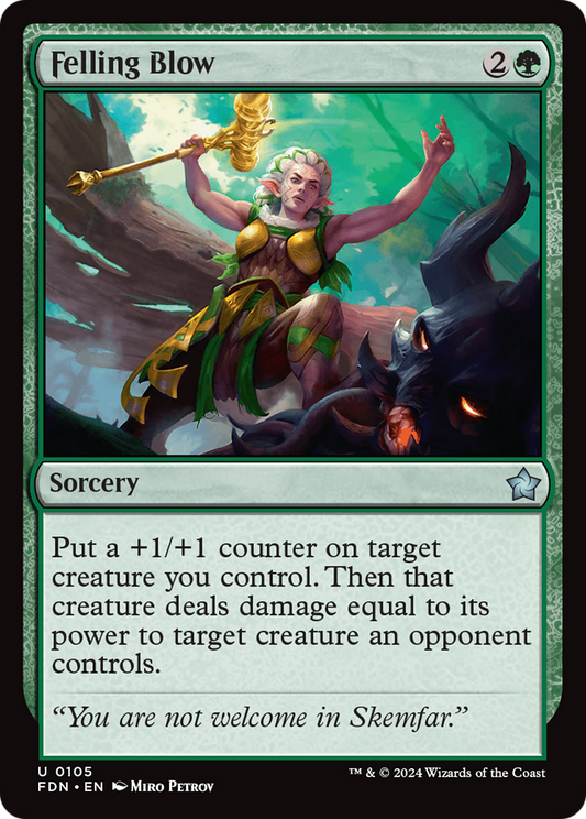 Felling Blow [Foundations] Foil