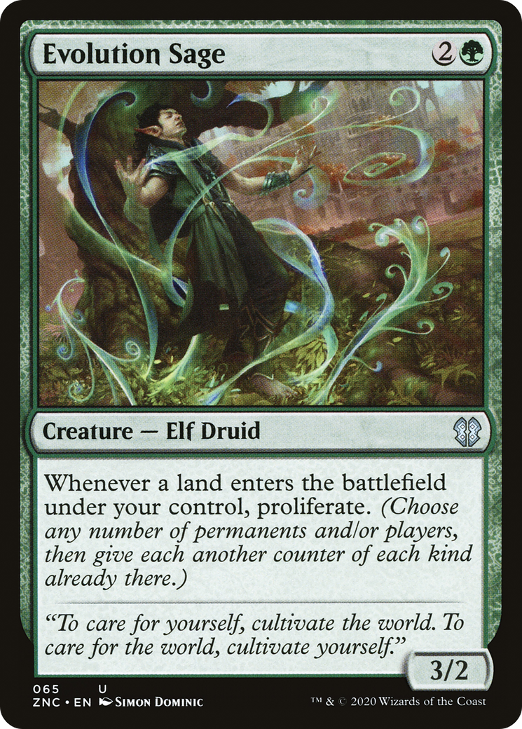 Evolution Sage (065) - Zendikar Rising Commander