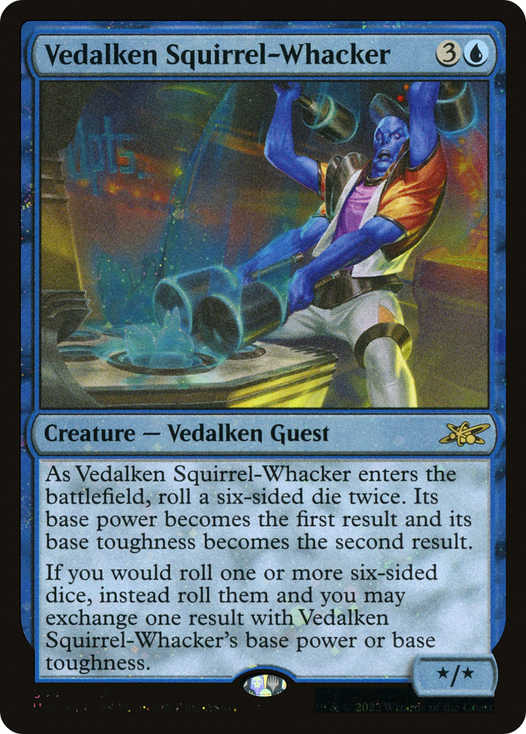 Vedalken Squirrel-Whacker (Galaxy Foil) (349) Foil - Unfinity