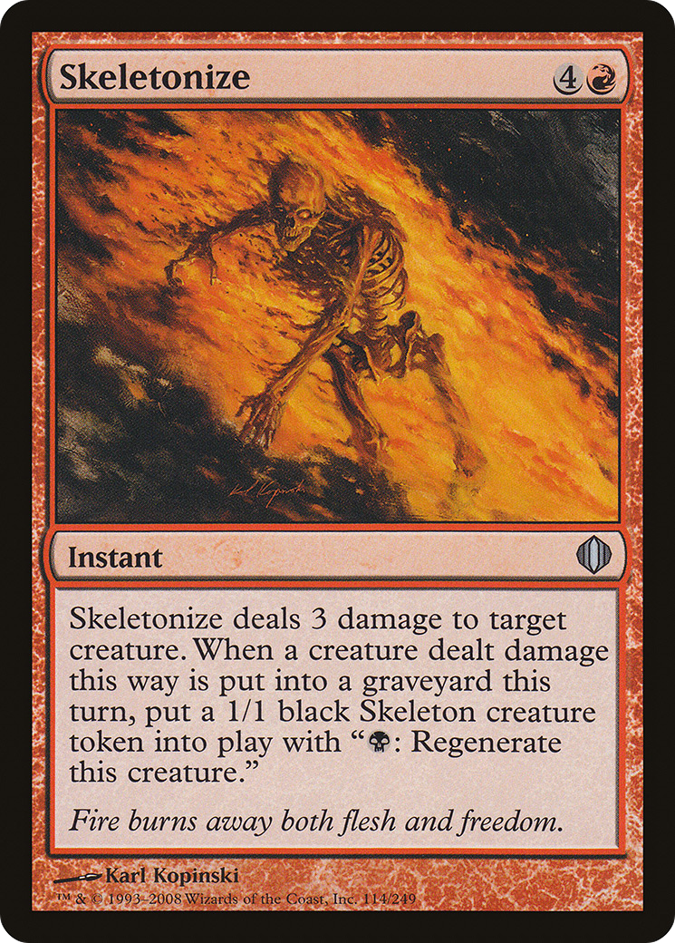 Skeletonize (114) Foil - Shards of Alara