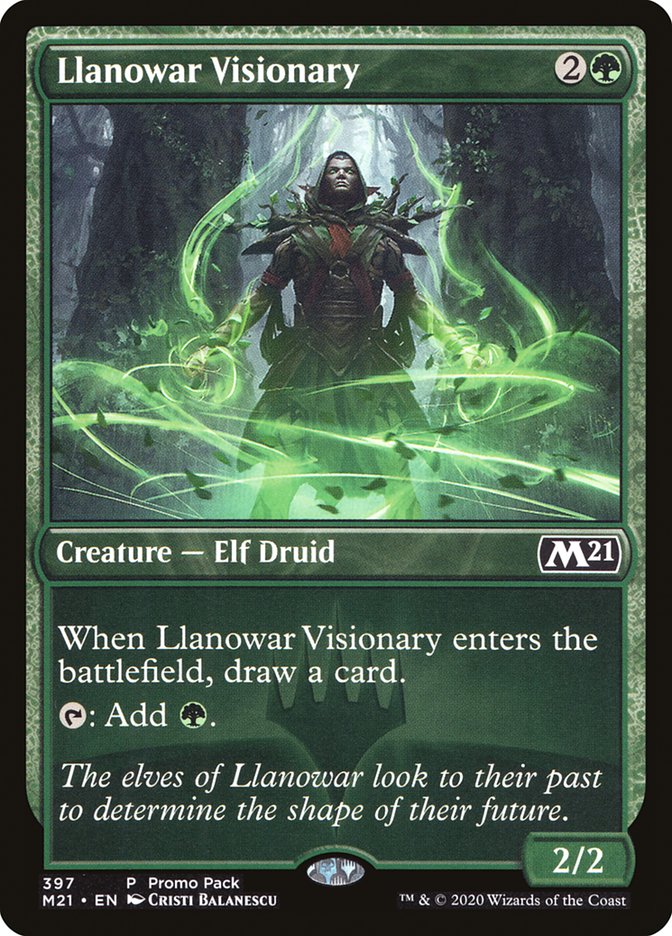 Llanowar Visionary (Promo Pack) [Core Set 2021 Promos] | Silver Goblin