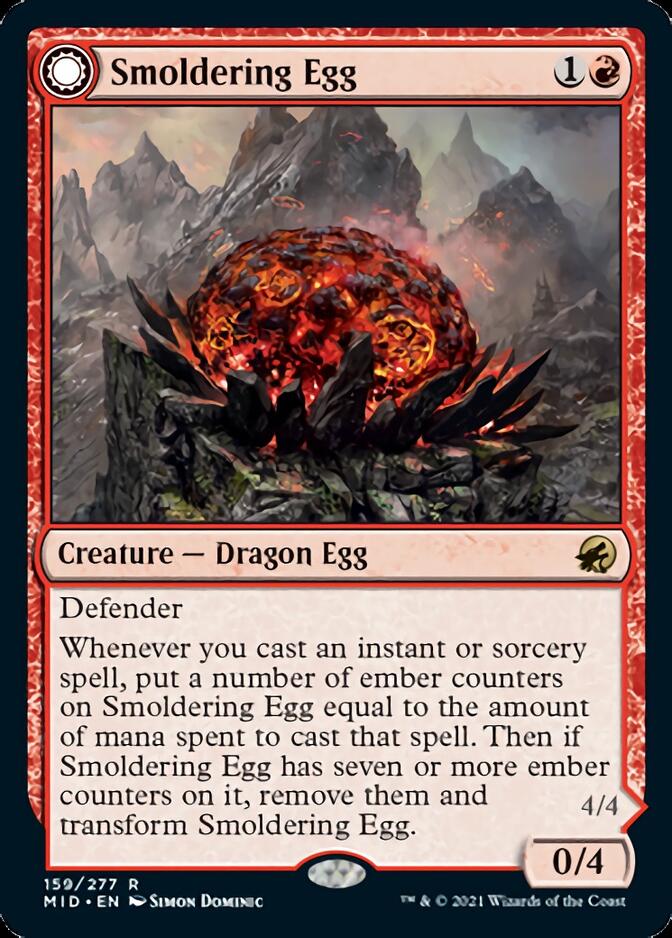 Smoldering Egg (159) Foil - Innistrad: Midnight Hunt