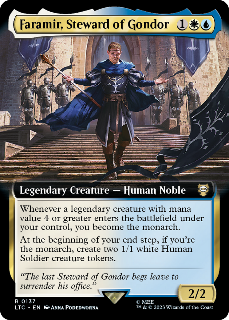 Faramir, Steward of Gondor (Extended Art) [The Lord of the Rings: Tales of Middle-Earth Commander] | Silver Goblin