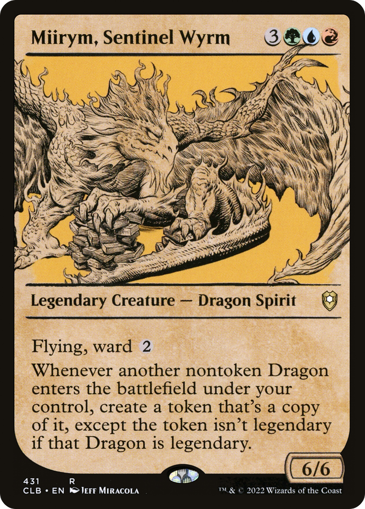 Miirym, Sentinel Wyrm (Showcase) (431) Foil - Commander Legends: Battle for Baldur's Gate